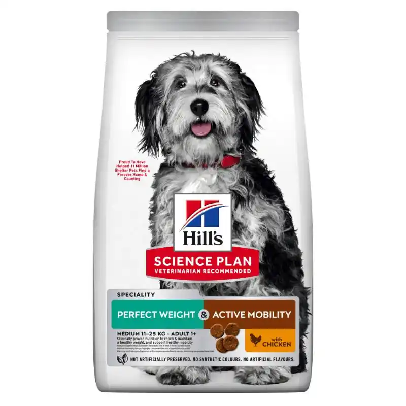 Perfect Weight & Active Mobility Medium med Kyckling Hundfoder – 12 kg | Bara denna vecka