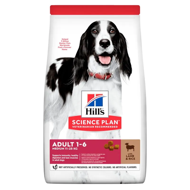 Adult Medium Hundfoder med lamm och ris – 14 kg | Tillverkarpris