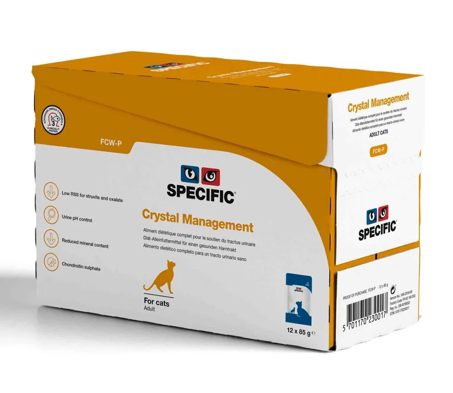 Crystal Management FCW-P Kattfoder – 12 x 85 g | Rea