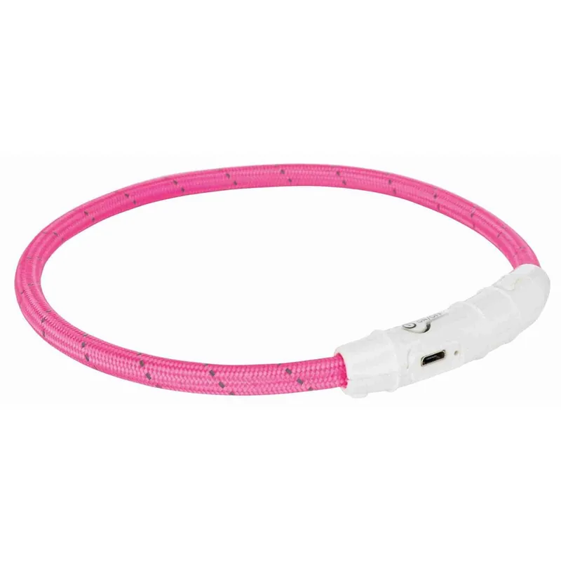 Populär | Trixie Flash Light LED-halsband Rosa