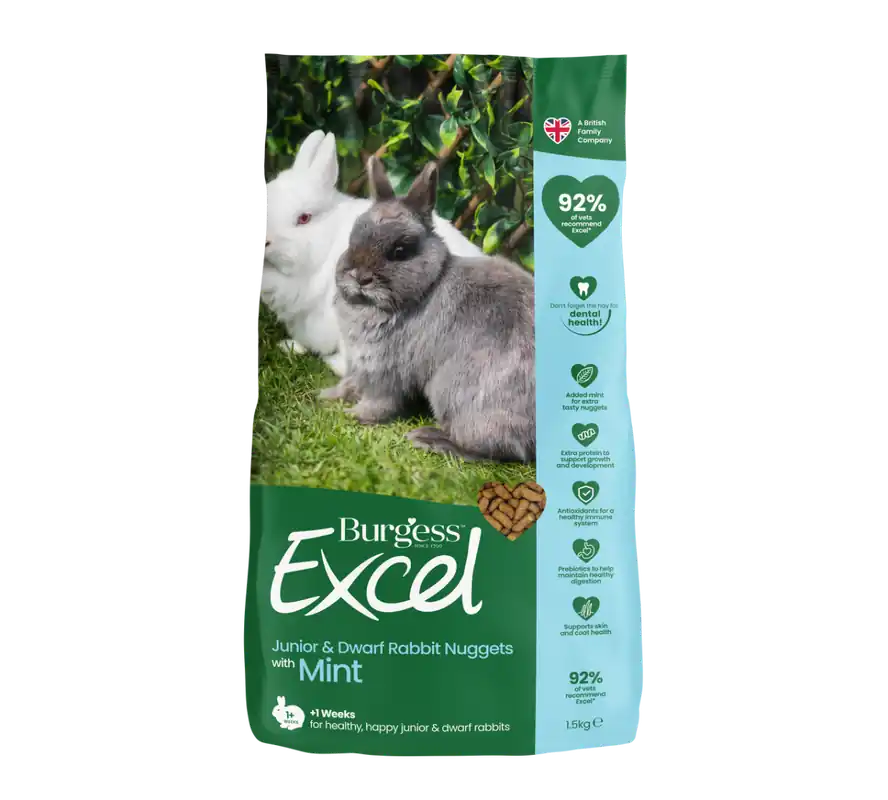 Excel Kaninfoder Mynta för Unga & Dvärgkaniner – 1,5 kg - Passa på