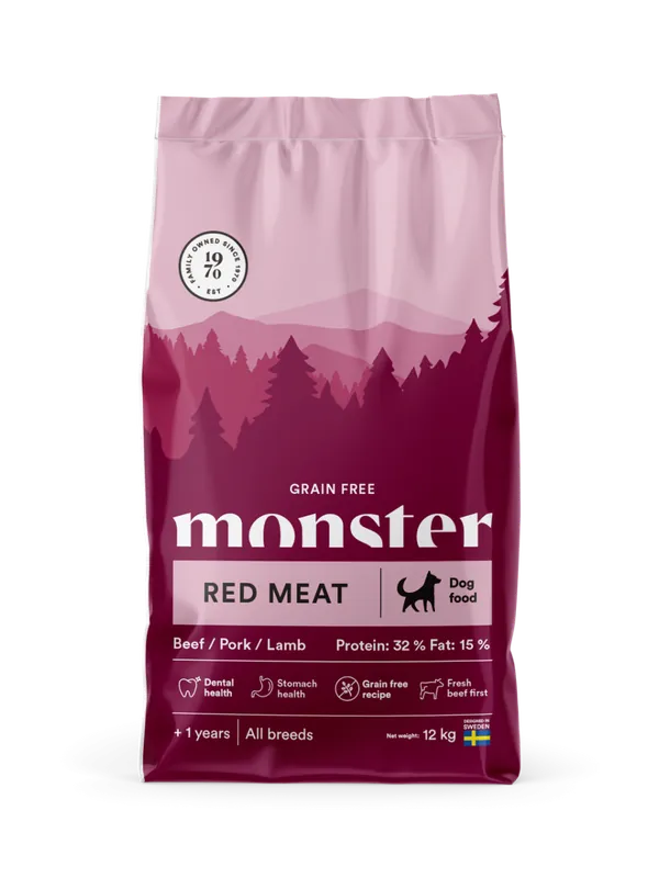 Favorit - Dog Grain Free Adult Red Meat Torrfoder – 12 kg