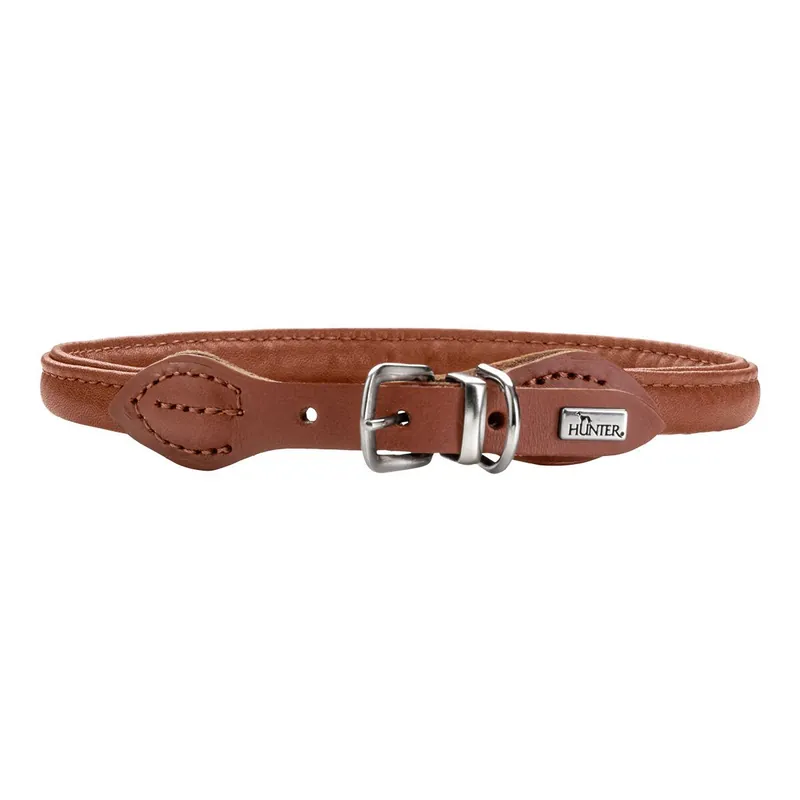 Hunter Round & Soft Hundhalsband Brun | Endast idag