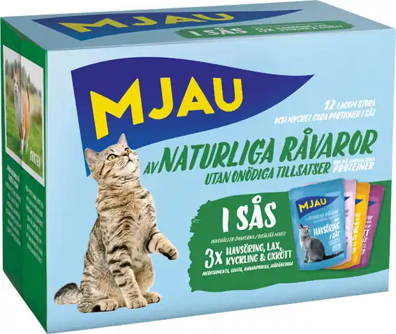 Bästa pris - Kött- & Fisksmaker i Sås Multibox Kattfoder – 12 x 85 g