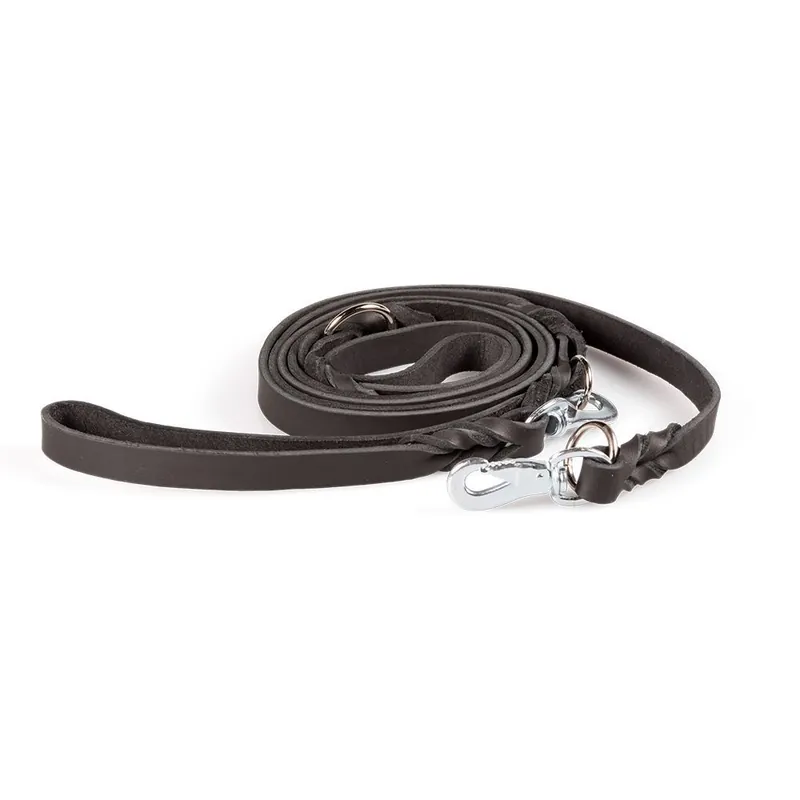 Gratis retur - Feel Leather Braid Läderkoppel Multi Svart