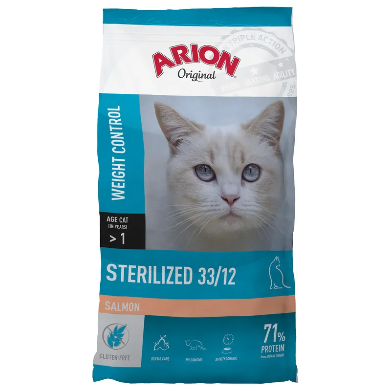 Sterilized 33/12 Kattfoder med Lax – 2 kg - Skynda dig