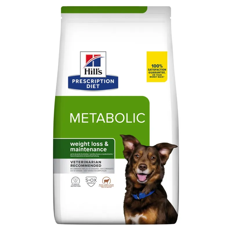 Prescription Diet Metabolic Weight Management med Lamm & Ris Hundfoder – 12 kg - Rabatt