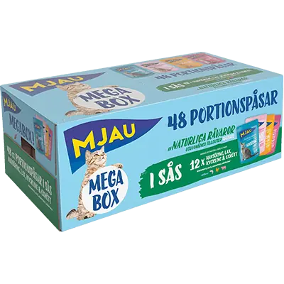 Megabox Fisk & Kött i Sås Kattfoder – 48 x 85 g - Premiumkvalitet