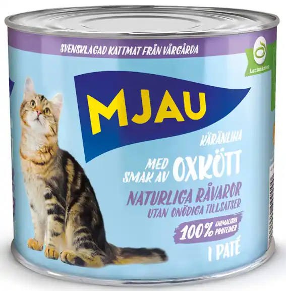 Oxkött Paté Våtfoder för Katt – 12 x 635g - Endast idag