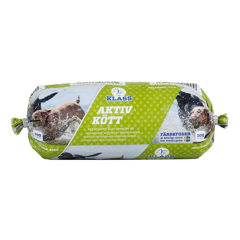 Klass Aktiv Kött 500 g - Bästa pris
