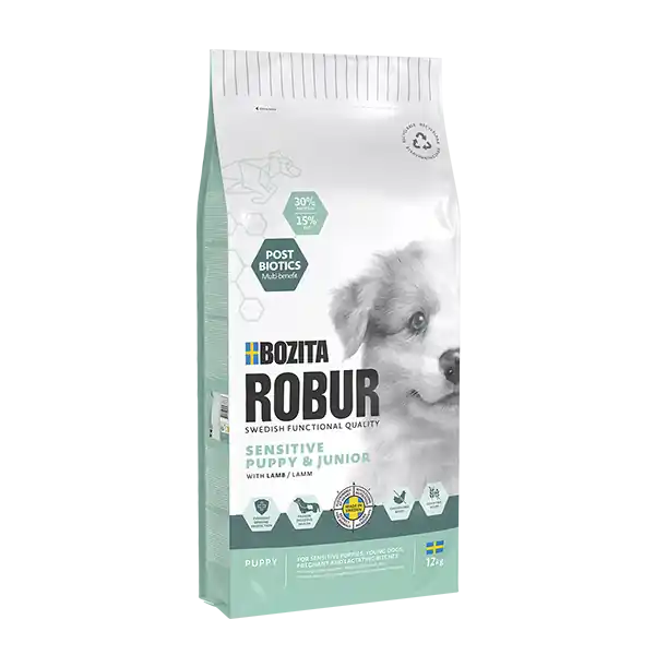 Få kvar i lager - Sensitive Valp & Junior Lamb hundfoder – 3 kg