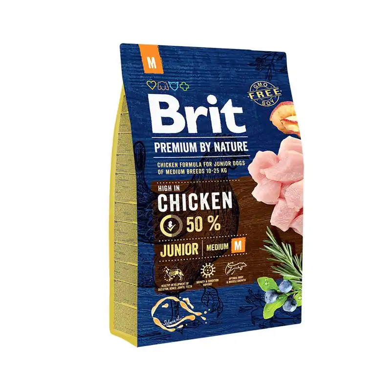 Expressfrakt - Brit Premium By Nature Dog Junior Medium Chicken