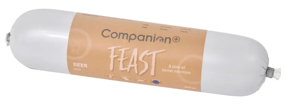 Passa på nu - Feast Korv med Hjort Hundfoder – 350 g