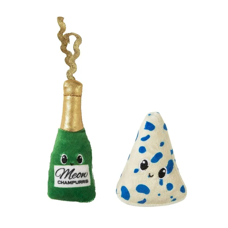 Quirky Kitty Ost & Vin Kattleksaker 2-pack - Sista chansen