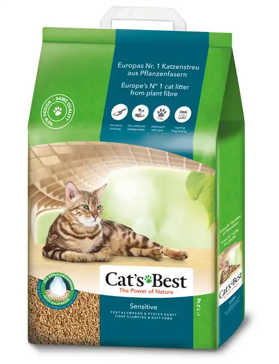 Erbjudandet går snart ut - Sensitive kattströ – 7,2 kg