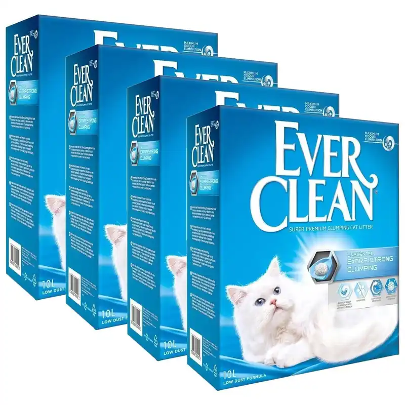 Ever Clean Extra Strong Unscented 4 x 10L - Spara nu