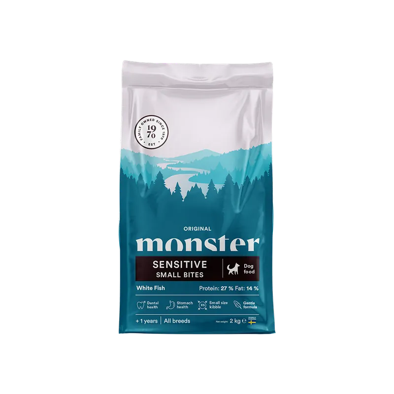 Dog Original Sensitive White Fish Small Bites hundfoder – 2 kg - Enkel retur