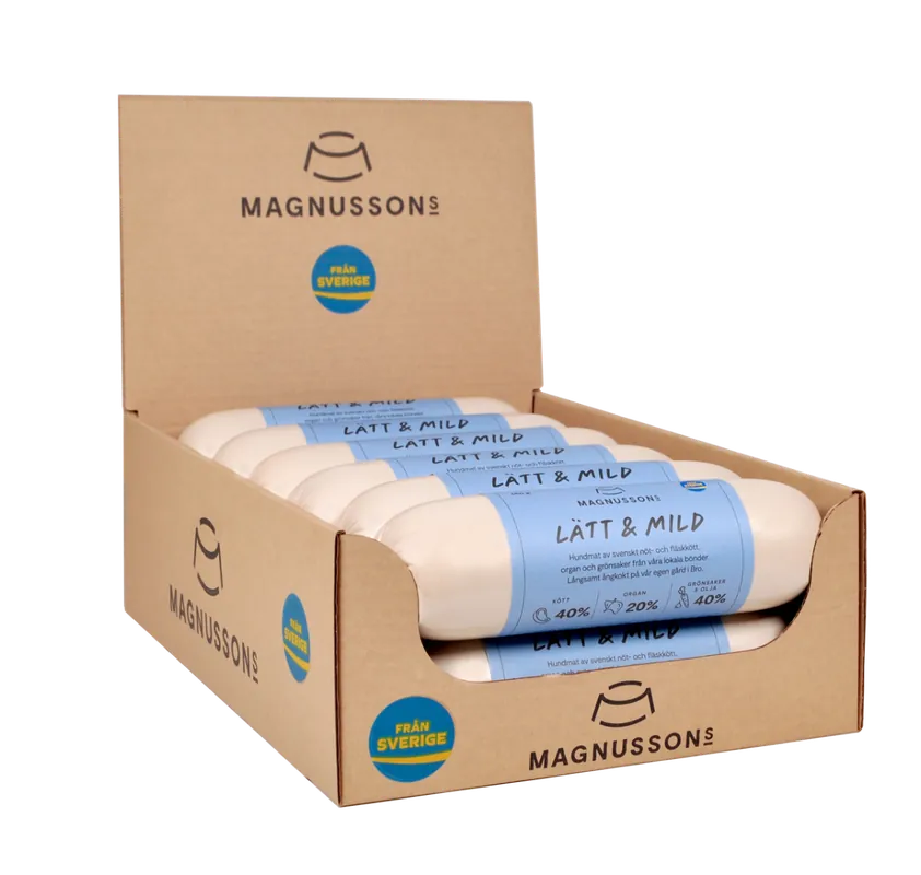 Missa inte | Lätt & Mild, Ångkokt Hundfoder – 12 x 650 g