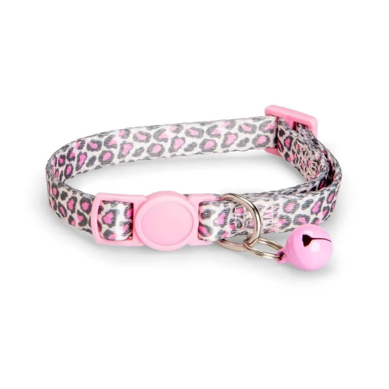 Outlet - Basic Cat Halsband Rosa Leopard