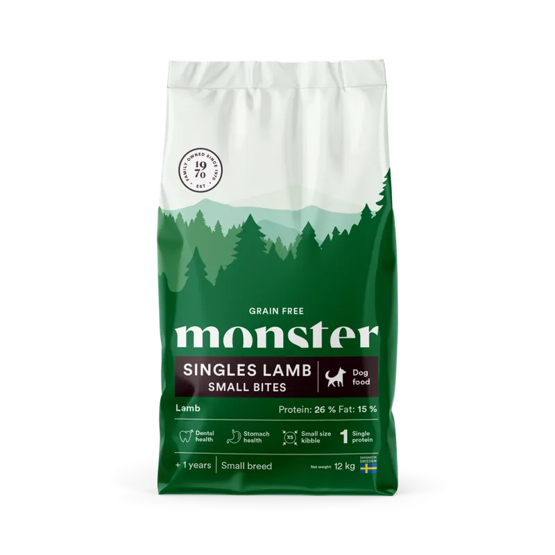 Single Lamb Small Bites hundfoder – 2 kg | Rekommenderas