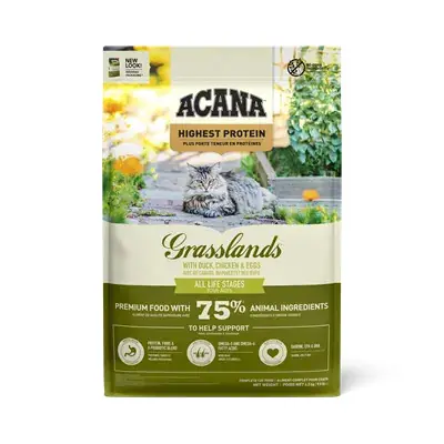 Populär | Torrfoder Grasslands till Katt – 1,8 kg
