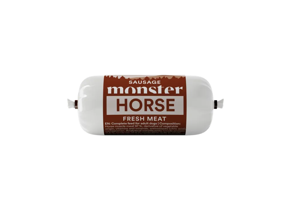 Dog Sausage Horse Hundfoder – 80 g - Nytt i sortimentet