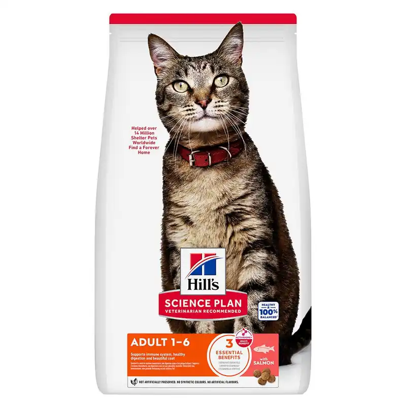 Nyhet i webbutiken | Hill’s Science Plan Cat Adult Salmon Torrfoder till Katt