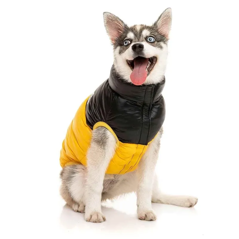 FuzzYard Harlem Puffer Hundjacka Gul | Enkel beställning