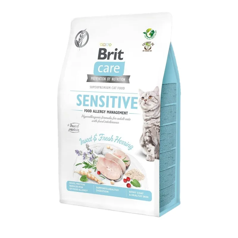 Brit Care Cat Grain Free Sensitive Insect & Fresh Herring - Nedsatt pris