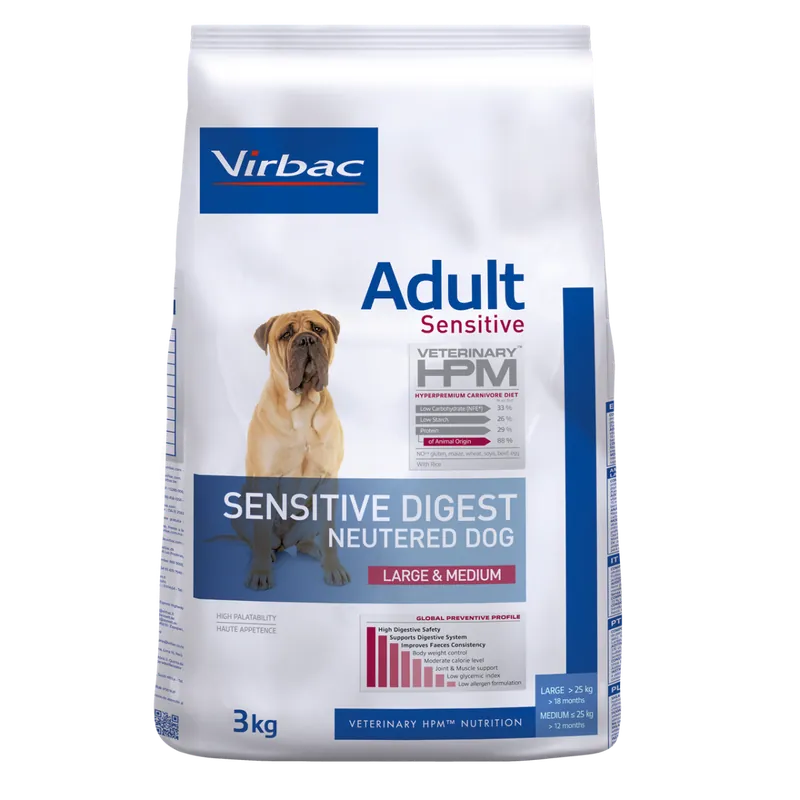 Adult Sensitive Digest Neutered Hundfoder Large & Medium – 3 kg - Nyhet i webbutiken