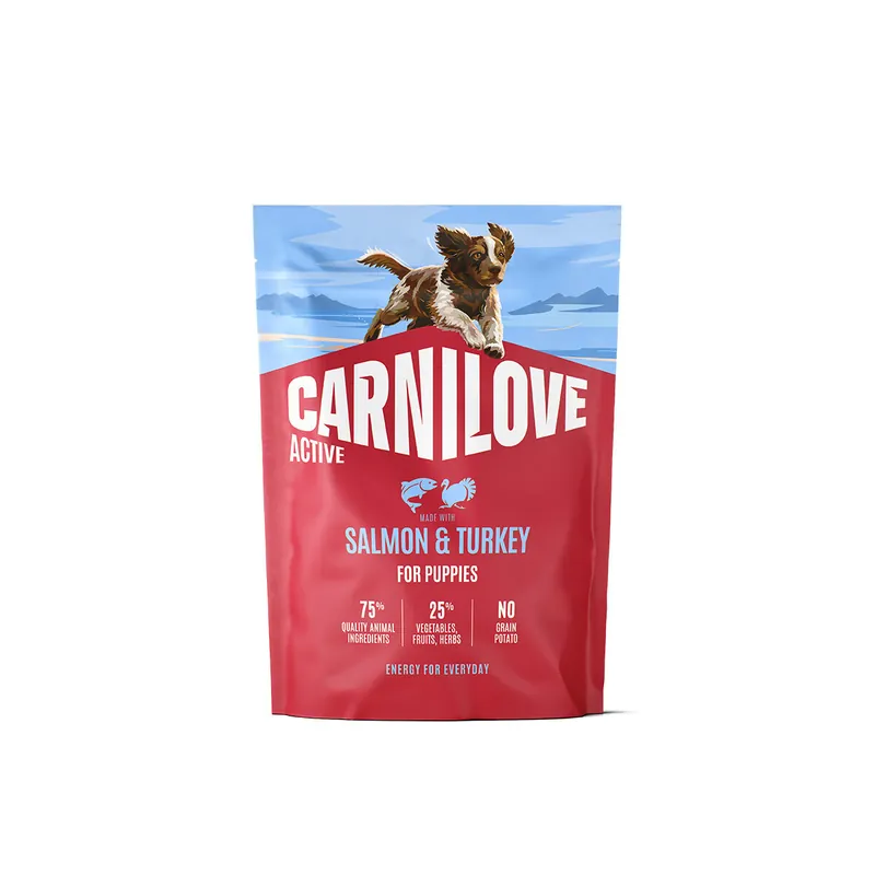 Nytt lägre pris - Carnilove Puppy Active Salmon & Turkey Torrfoder till Valp