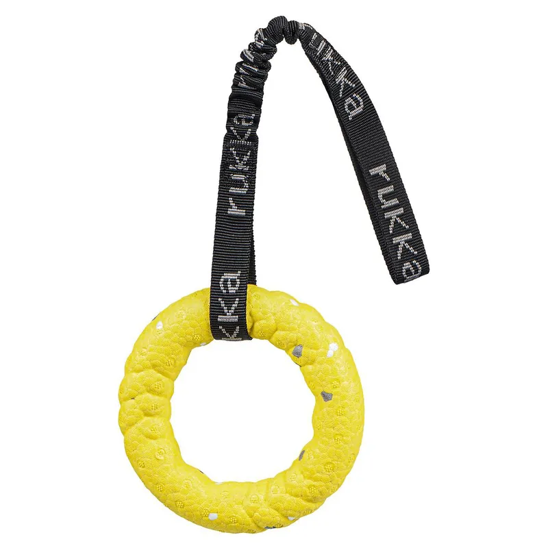 Premium | Rukka Kampleksak med Ring Flytande Hundleksak Gul
