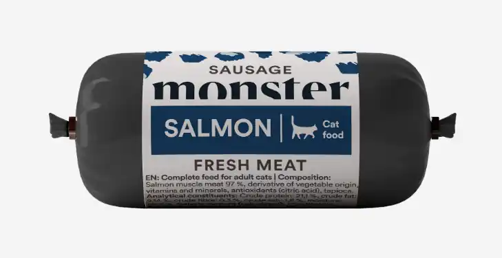 Cat Sausage Salmon Kattfoder – 80 g | Mycket efterfrågad