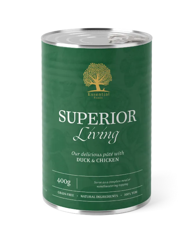 Essential Superior Living Paté Hundfoder – 6 x 400 g | Nytt i sortimentet