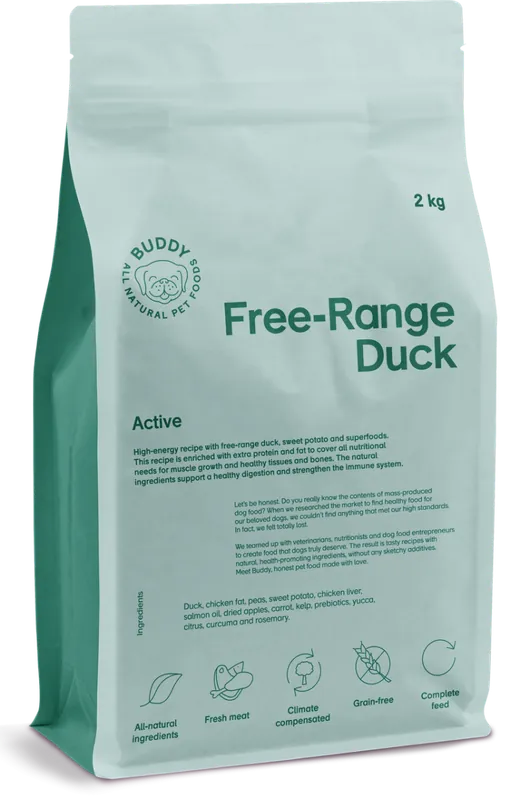 Kampanj - Free-Range Duck Torrfoder för Hund – 2 kg