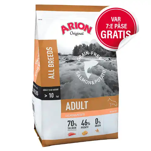Rabatter - Grain Free Salmon & Potato hundfoder – 12 kg