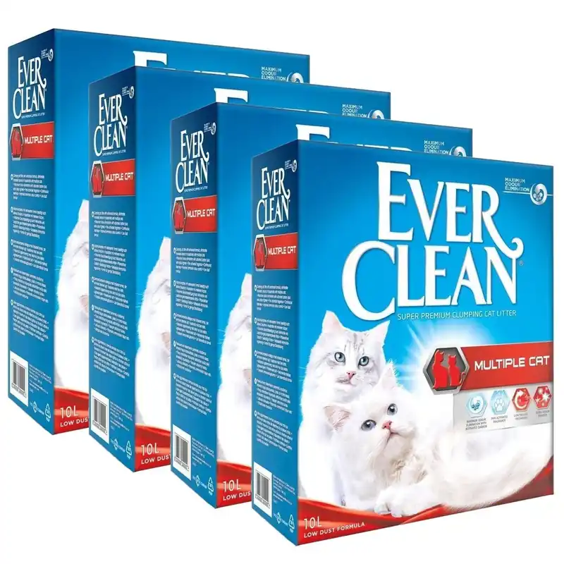 Kan beställas | Ever Clean Multiple Cat 4 x 10L