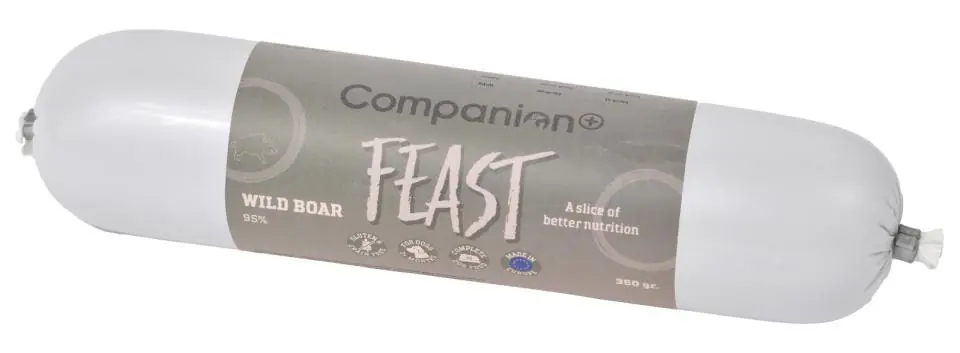Feast Korv med Vildsvin Hundfoder – 350 g - Precis inkommet