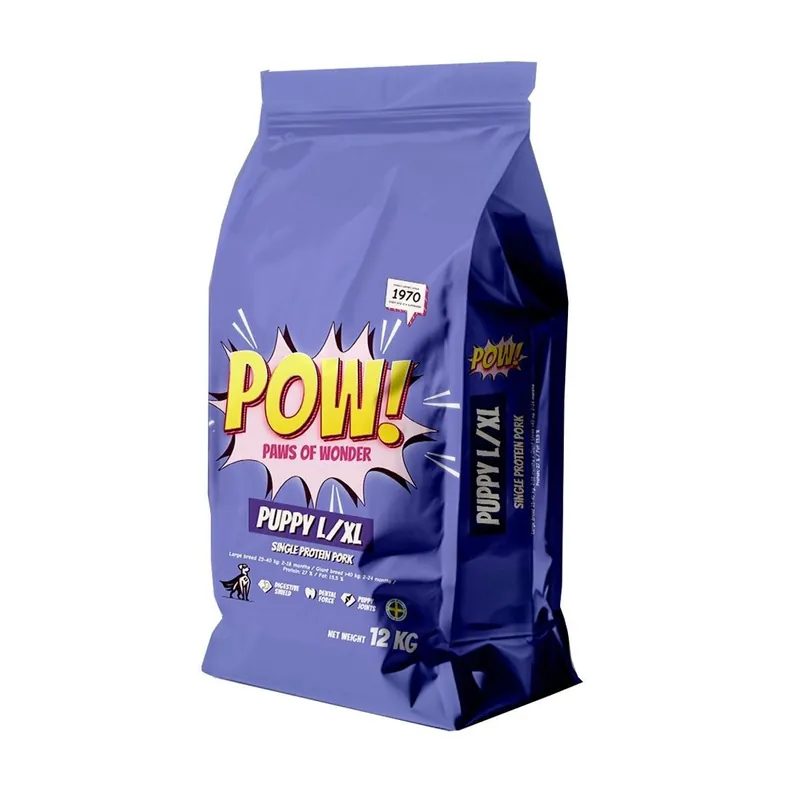 POW! Dog Puppy Large/X-Large Pork - Specialpris