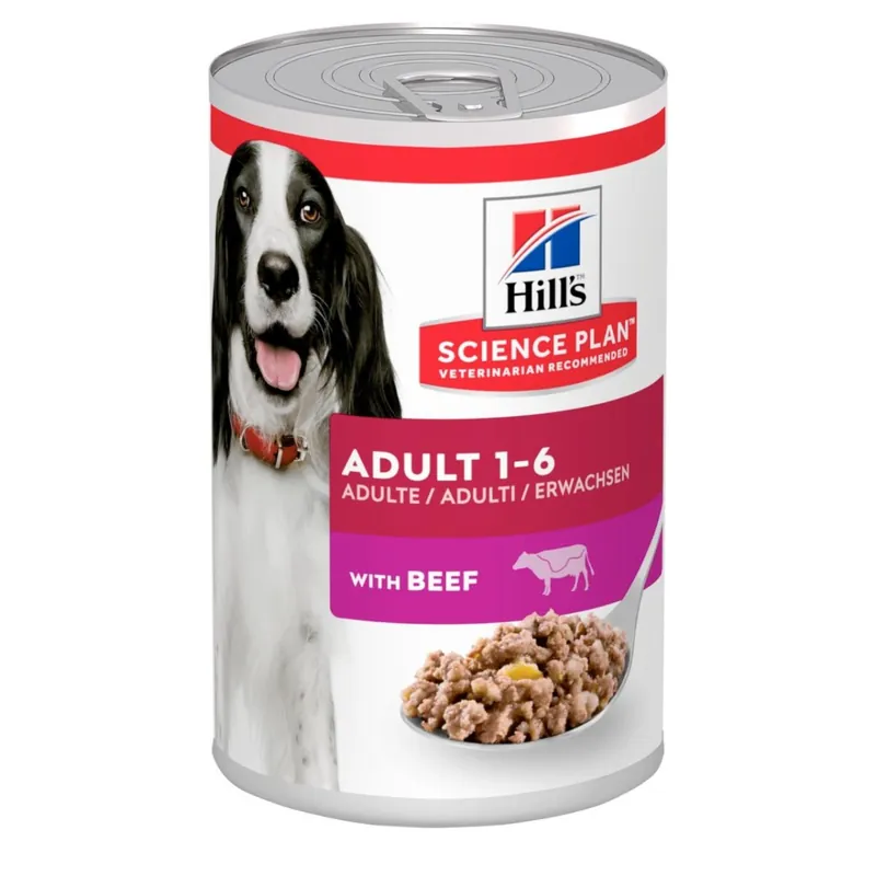 Fabrikspris | Adult våtfoder med nötkött för hund – 12 x 370 g