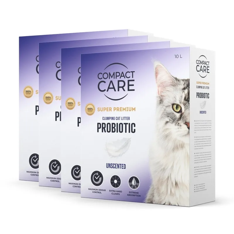 Compact Care Probiotic Unscented 4 x 10 l | Sänkt pris