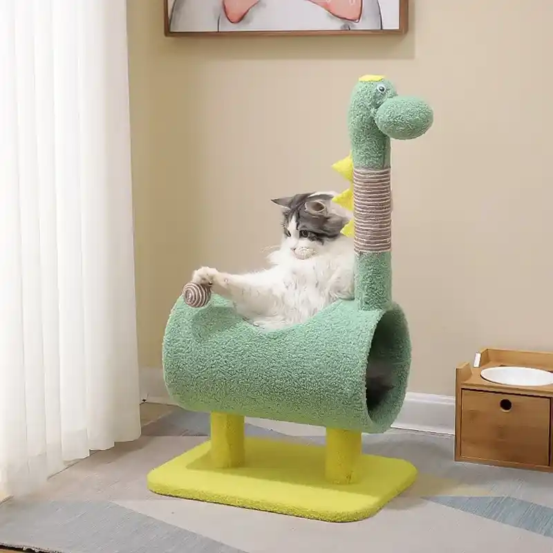 Skaffa nu | Kattklätterträd i dinosauriedesign