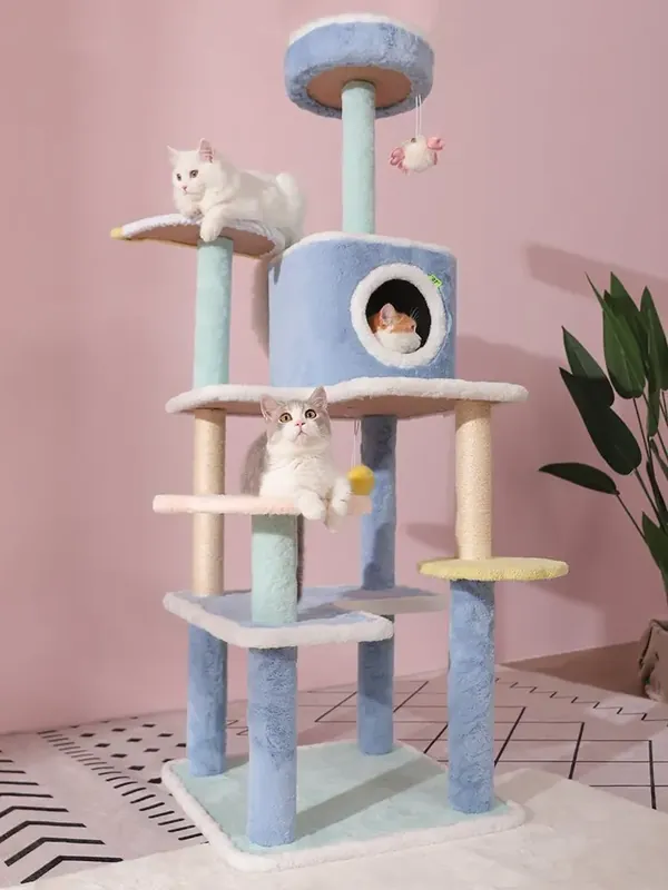 Bra pris | Blå kattklätterträd – chat-astrophique
