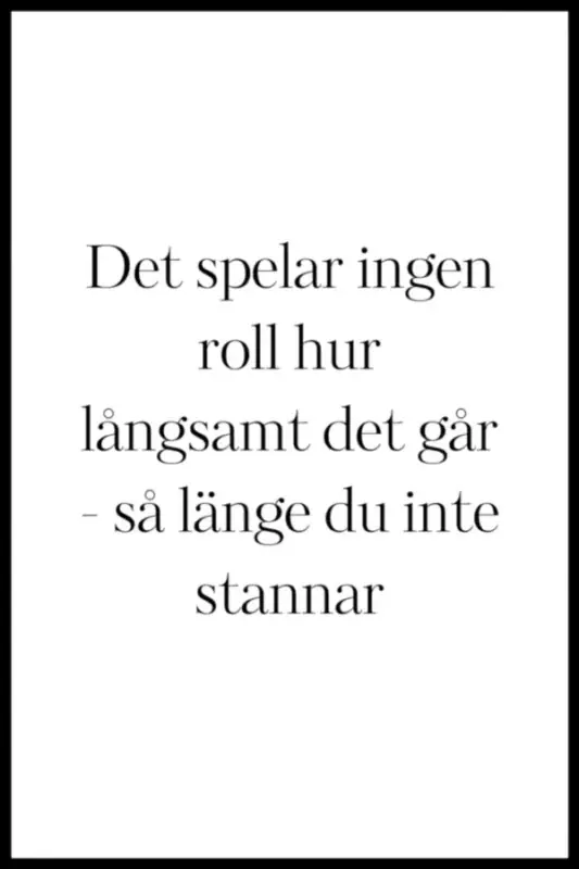 Poster – Det spelar ingen roll | Mycket efterfrågad