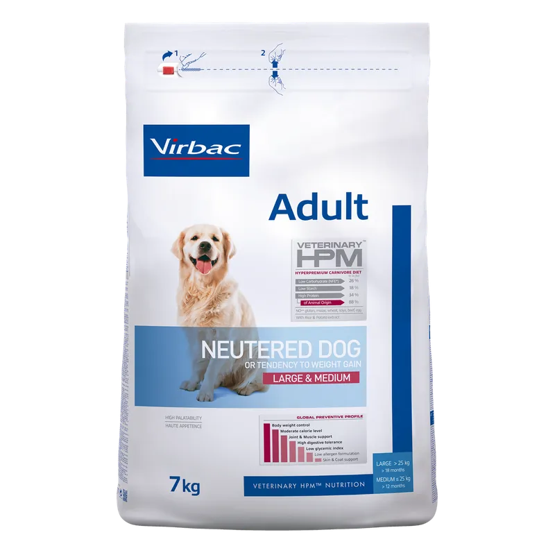 Finns i lager | Adult Neutered Hundfoder Large & Medium - 7 kg