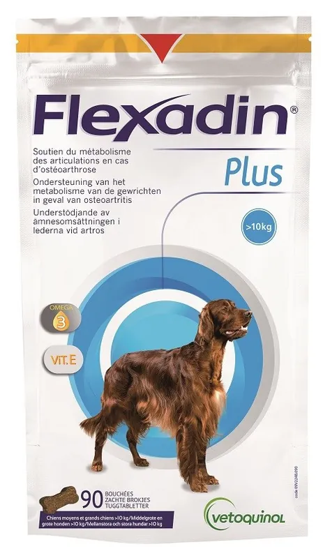Nytt i webbutiken | Flexadin Plus Max > 10 kg - 30 tuggtabletter