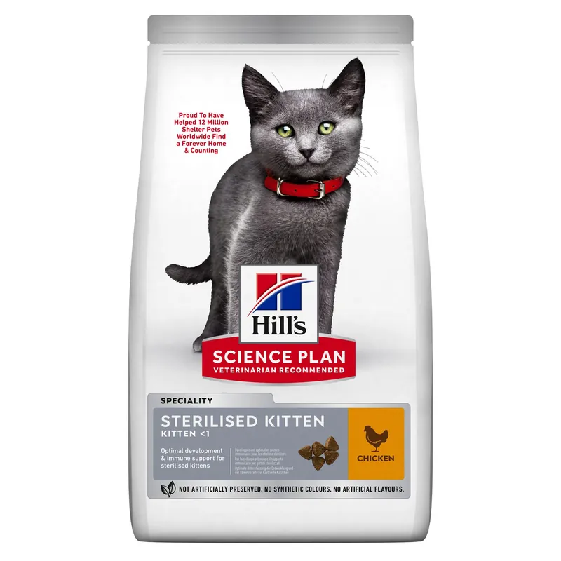 Bara idag | Sterilised Kitten Torrfoder med Kyckling - 10 kg