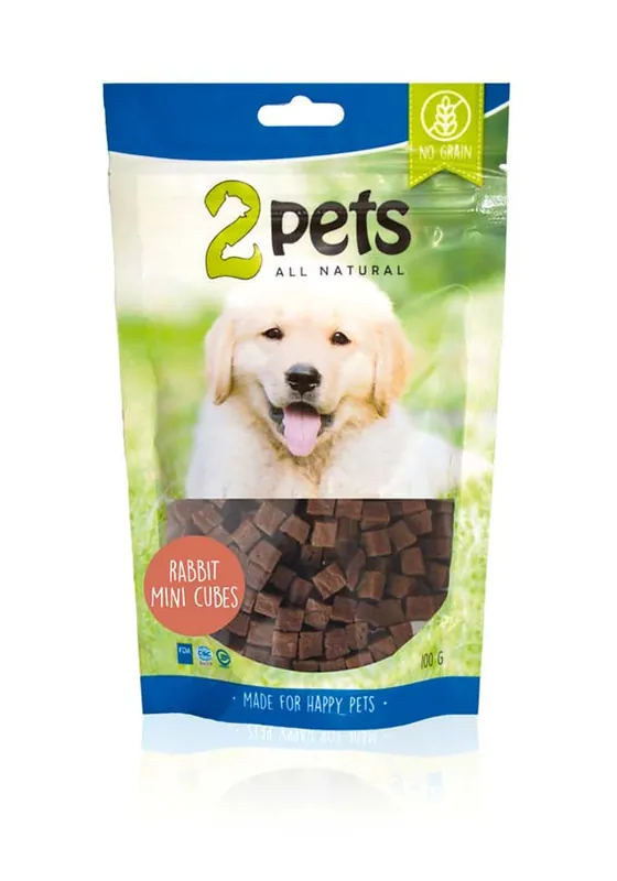 Rabbit Minicubes hundgodis - 100 g - Fynd