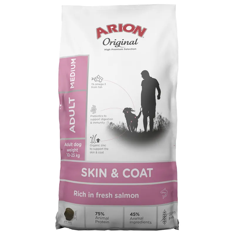 Professionell kvalitet - Original Skin & Coat Medium Torrfoder för Hundar - 12 kg