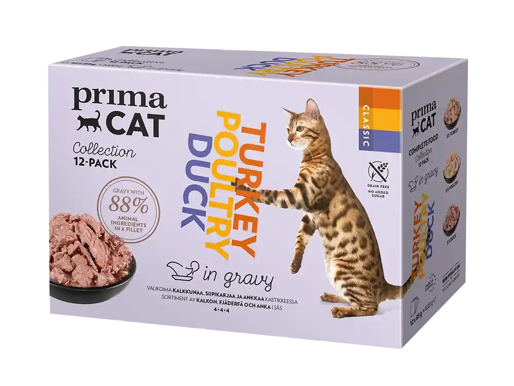 Ny produkt | Multipack Fågel i sås kattfoder - 12x85g